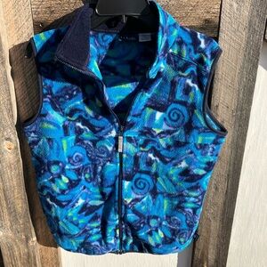 LL Bean fleece vest.